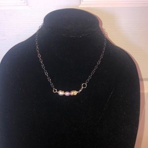 Custom made , contemporary necklace clasp in front !